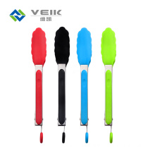 BBQ tongs silicone and stainless steel heat resistant food grade